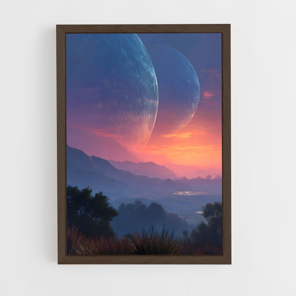Poster Horizon Étrange – affiche Art spatial (vue 5)